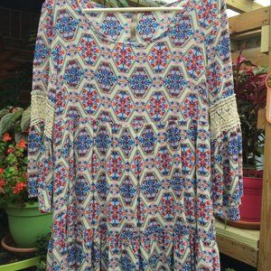 Entro Flowy Floral Print Top, Small